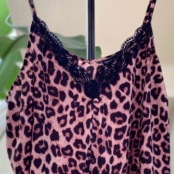 Torrid Rose-Colored Leopard Print Cami - Picture 1 of 5